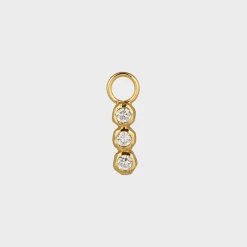 Winther Studio Clear Stone Charm> Øreringe