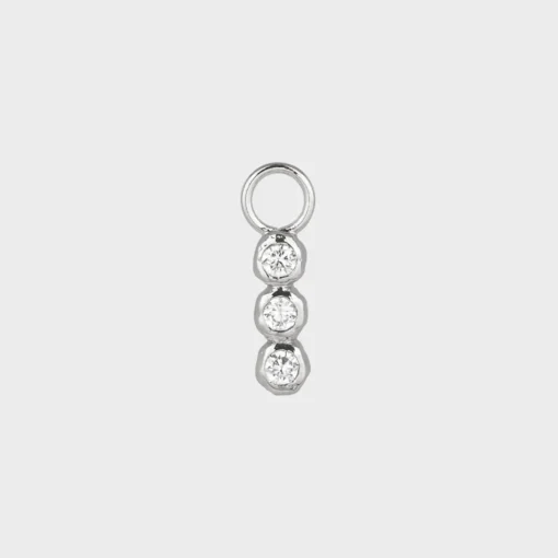 Winther Studio Clear Stone Charm> Øreringe