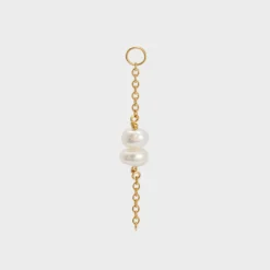 Winther Studio Double Pearl Charm> Øreringe