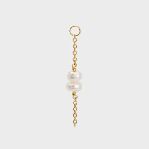 Winther Studio Double Pearl Charm> Øreringe