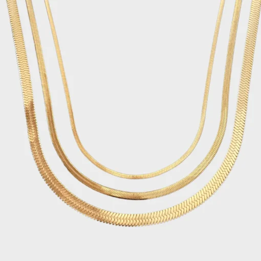 Winther Studio Flat Snake Halskæde> Halskæder | Gaver Til Mor