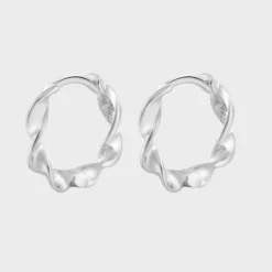 Winther Studio Mini Twisted Hoops> Øreringe